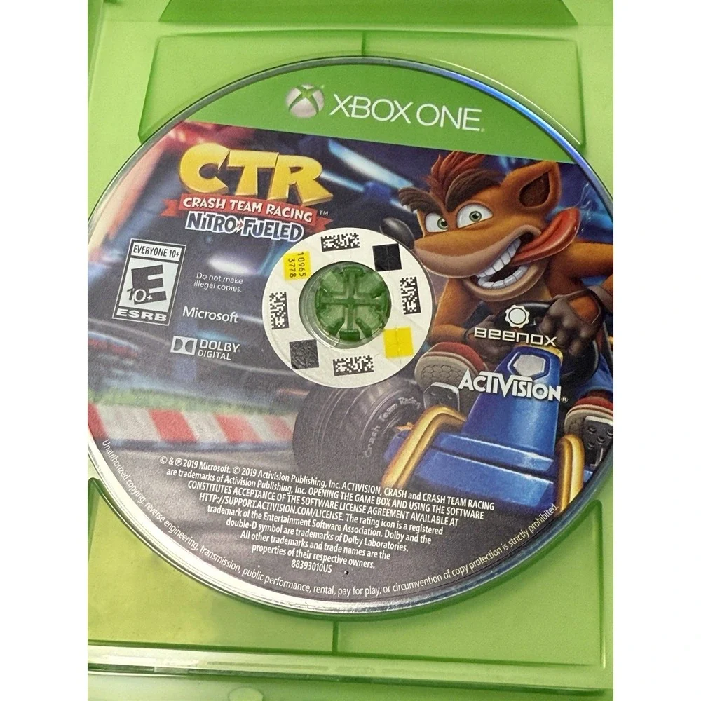 Xbox One Games Lot Of 4 , CTR, Spiro, Madden 21, Minecraft, Disc Only